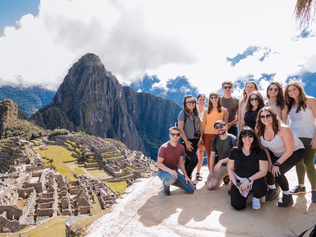 Overlooking Machu Picchu during Other Way Round Peru group tour