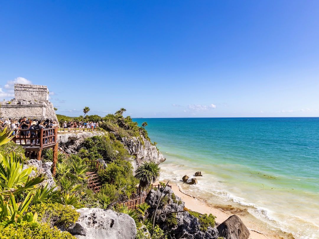 mexico-group-tour-8-1 Tulum beach, Mexico during our Mexico group tour