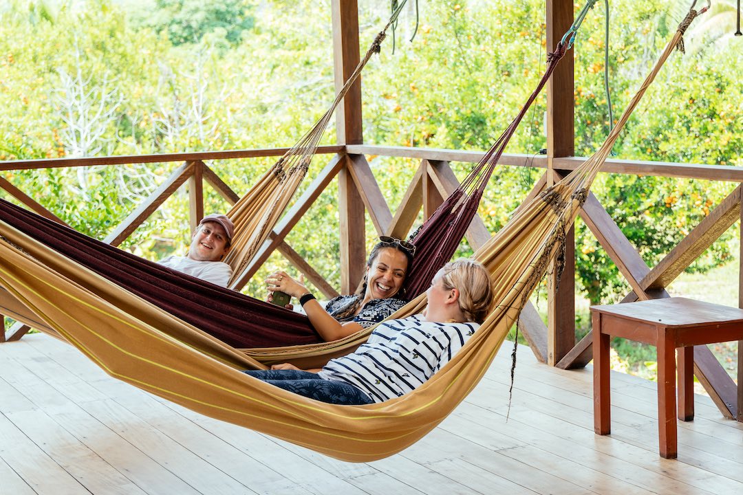 peru-amazon-17 Relaxing on hammocks in the Amazon, Peru