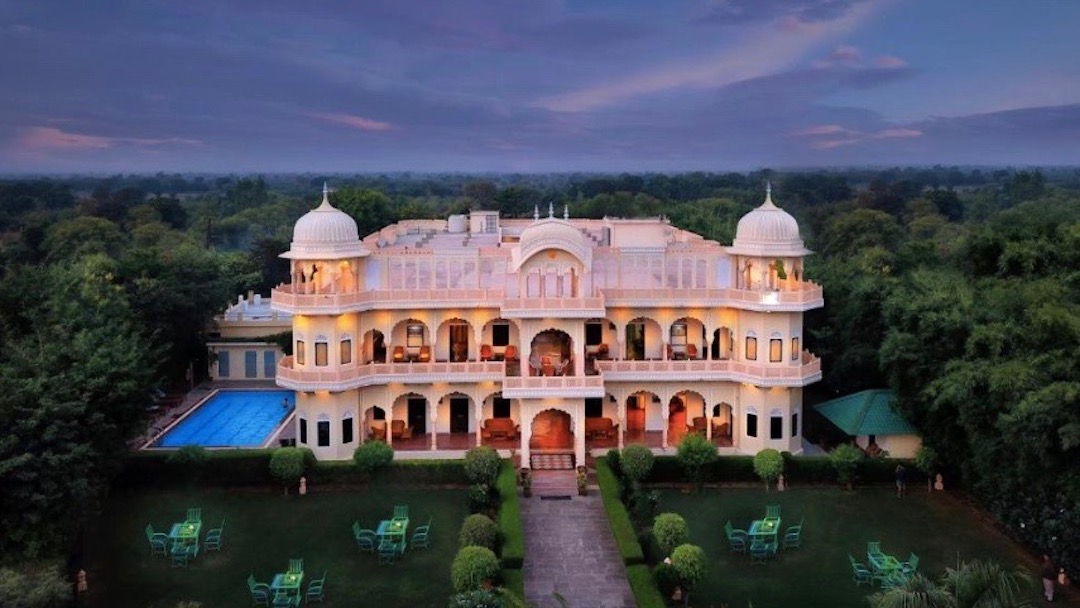 Staying at Ranthambore Heritage Haveli during an India group tour