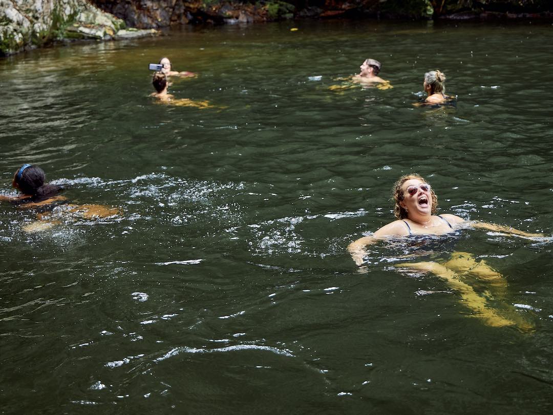 OWR Travel group tour, waterfalls in Paraty, Brazil