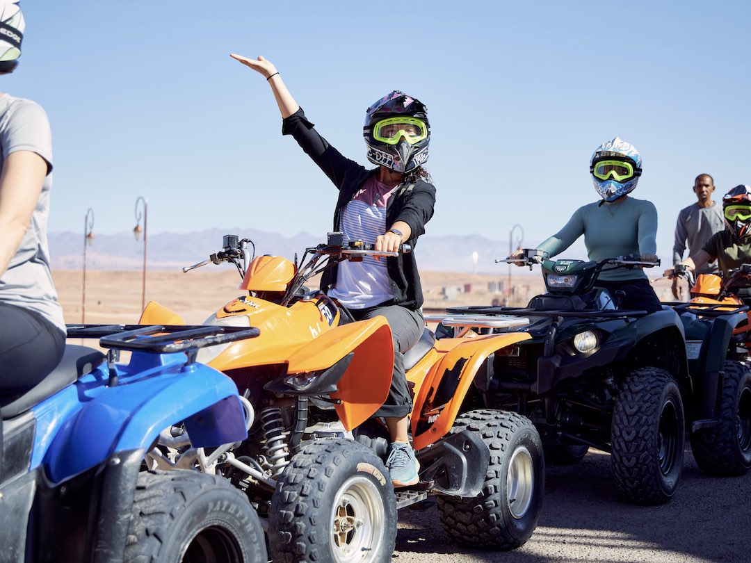 Quad biking in Ourzazate, Morocco