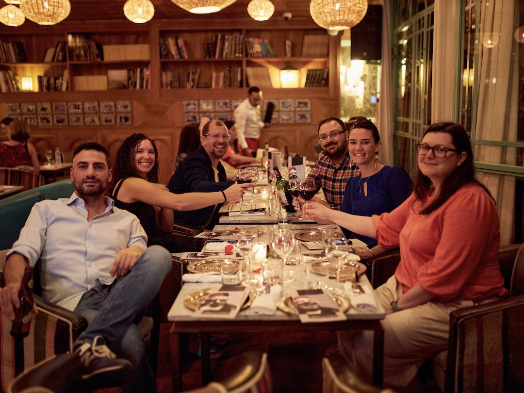 OWR travel group farewell dinner Marrakech Morocco