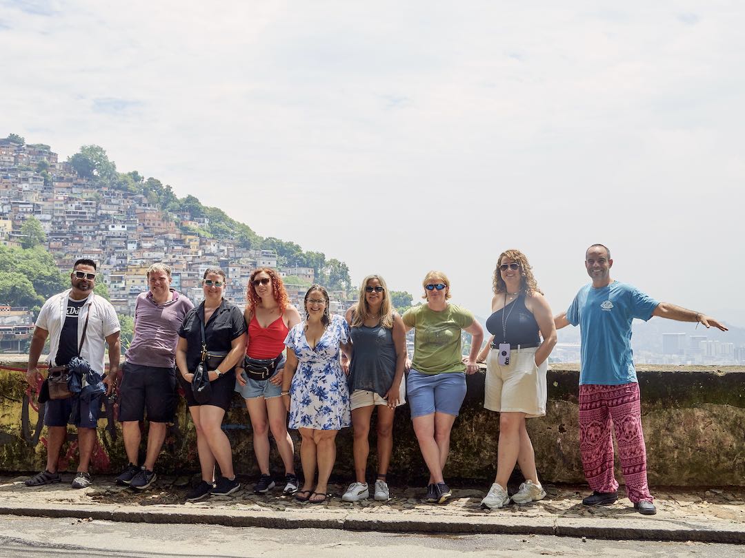OWR Travel tour group in favela babylonia, rio de janeiro