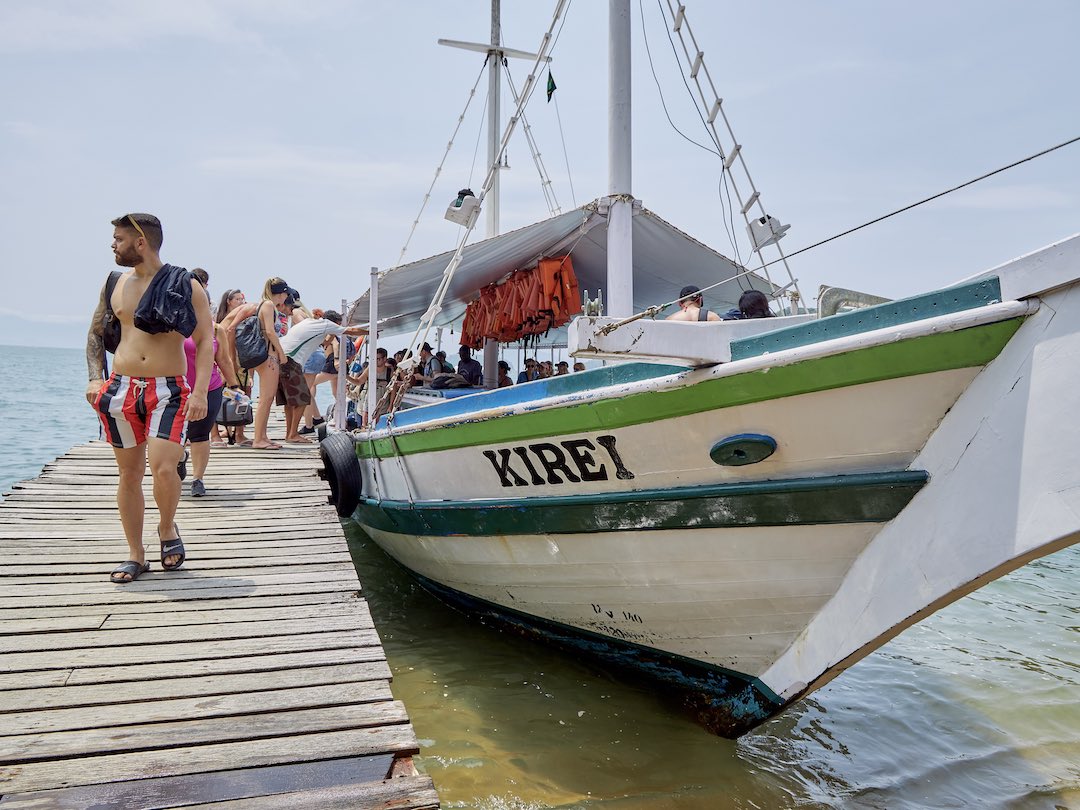 Boat ride during OWR Travel group tour of Brazil