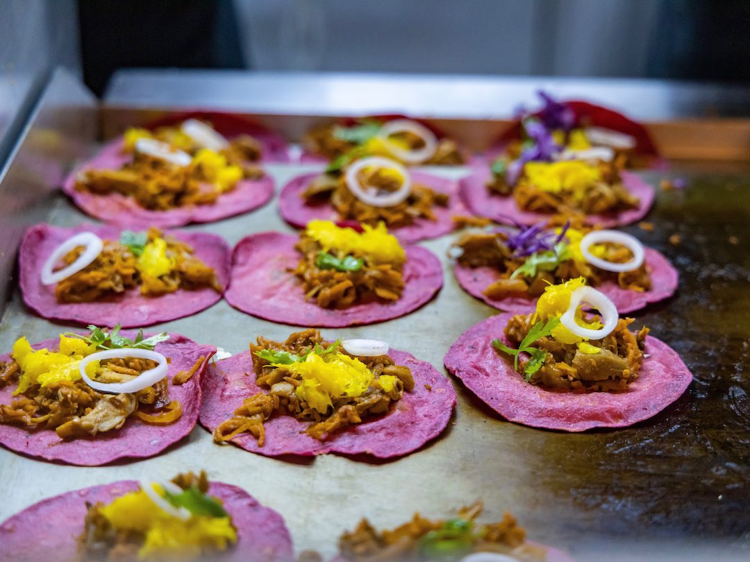 Vegan tacos in Mexico City