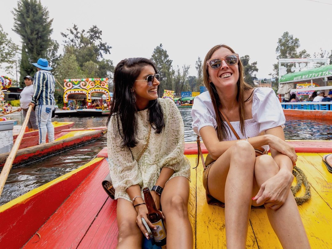 Xochimilco, Mexico City, during our Mexico City group tour