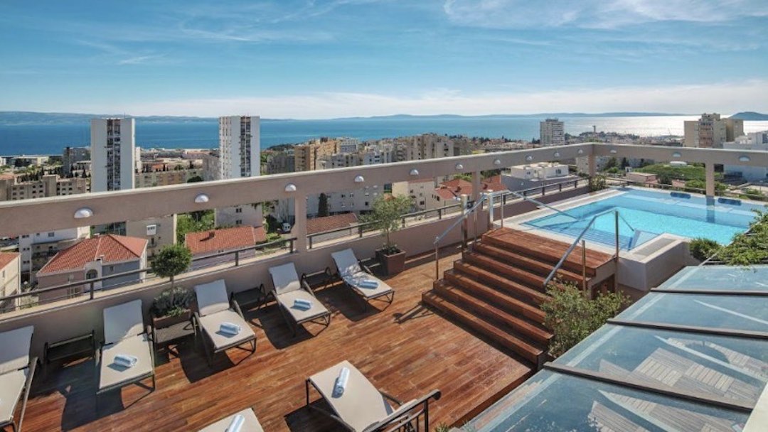 Staying in Time Boutique Hotel, Split during our group tour of Croatia
