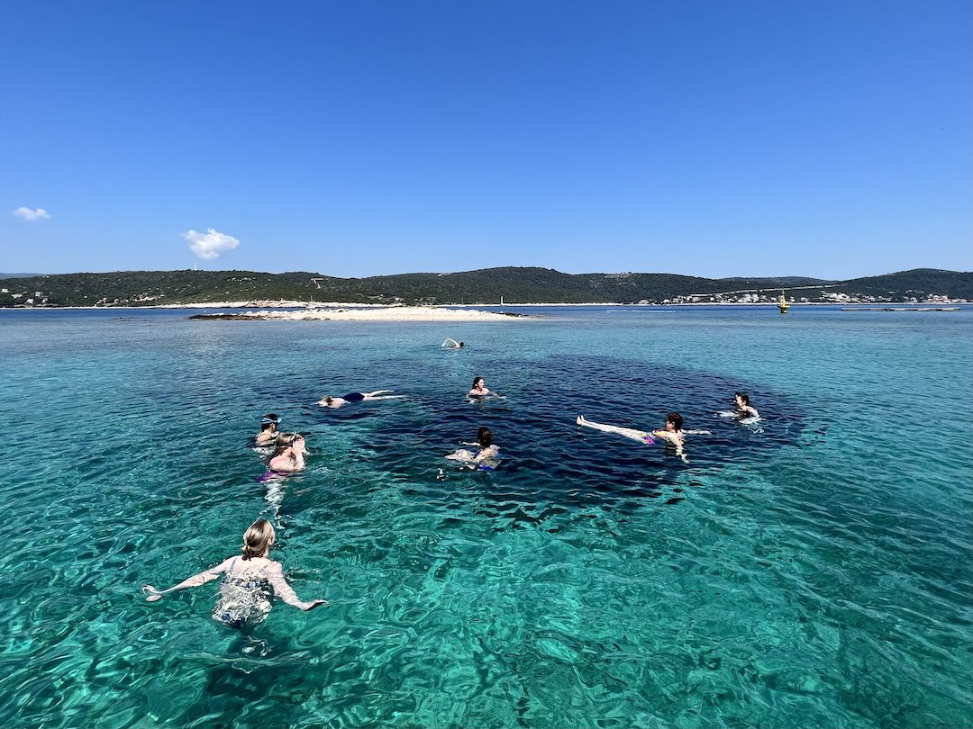 Sailing during our Croatia small group tour
