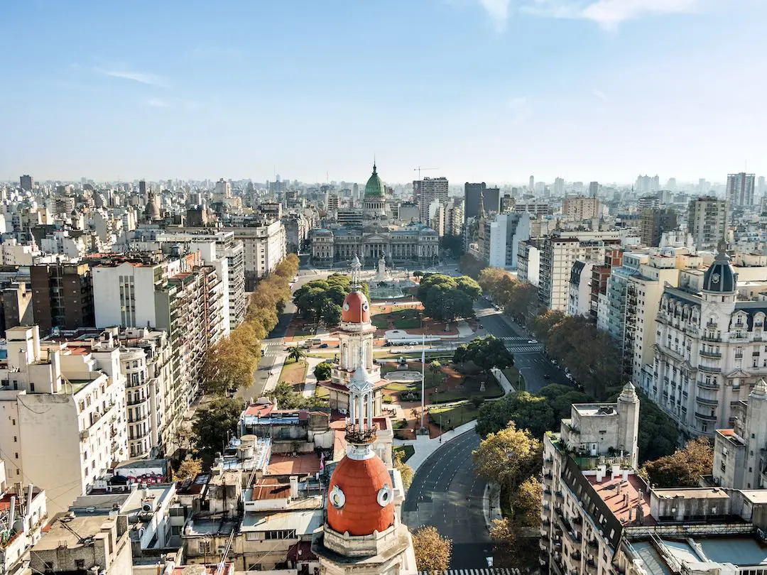 High Angle View of Buenos Aires Argentina