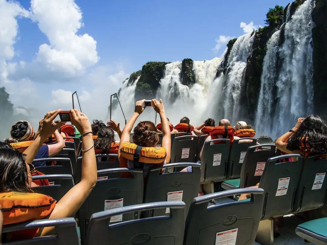 Boat to Iguazu Falls Argentina