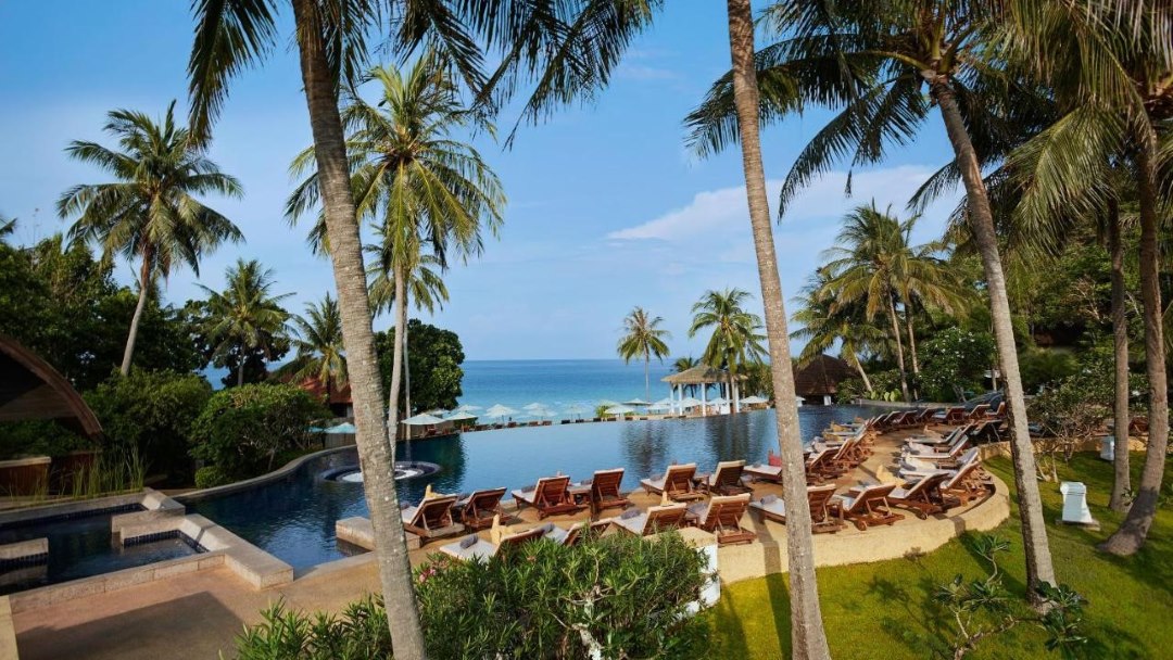 Staying at Rawi Warin Resort and Spa, Koh Lanta during group tour of Thailand