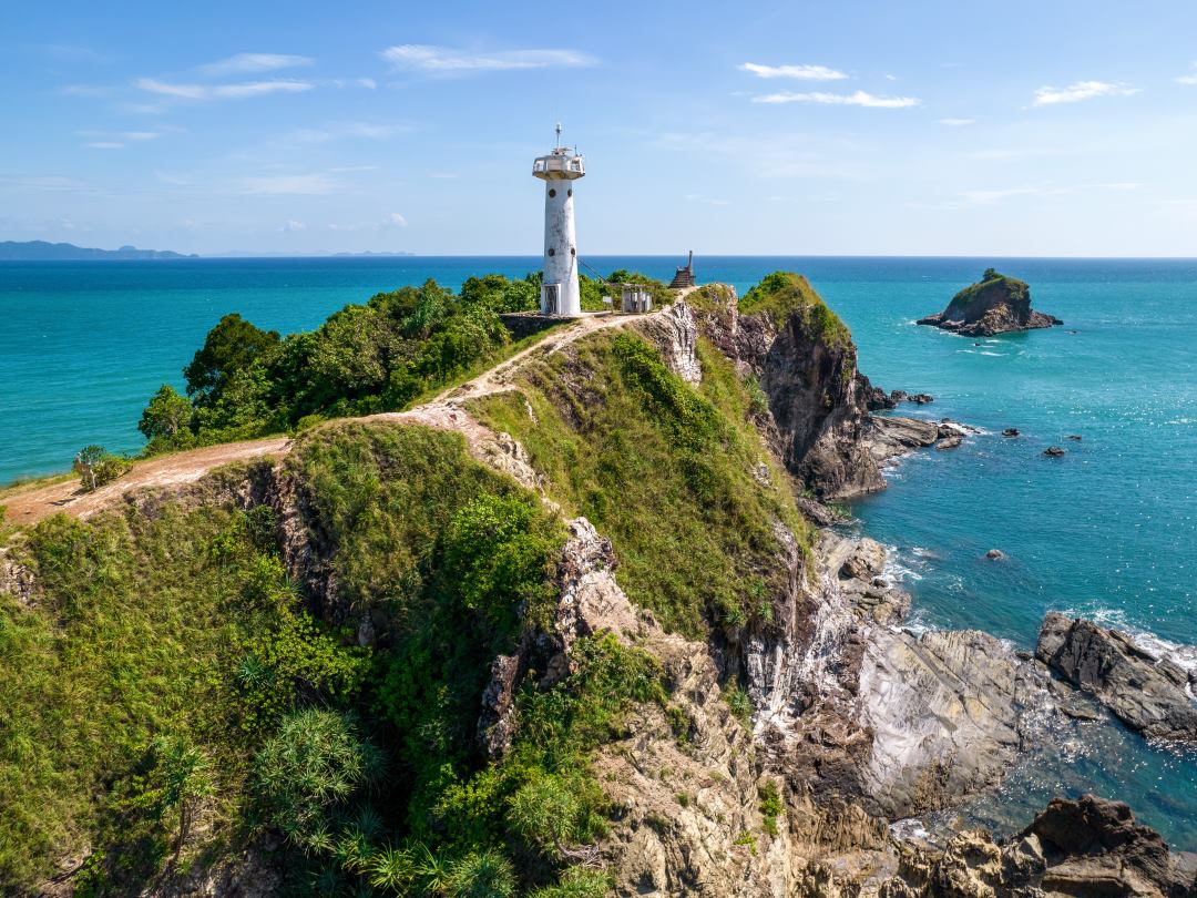 Koh Lanta lighthouse during Thailand group tour