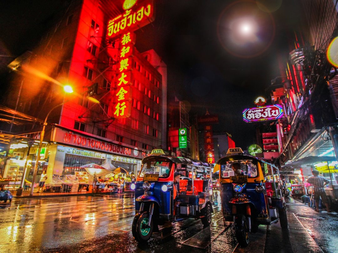 Overlooking Bangkok during Thailand group tour