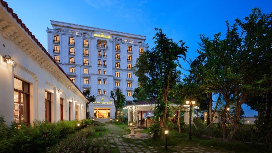 Hotel in Siem Reap during our group tour of Cambodia