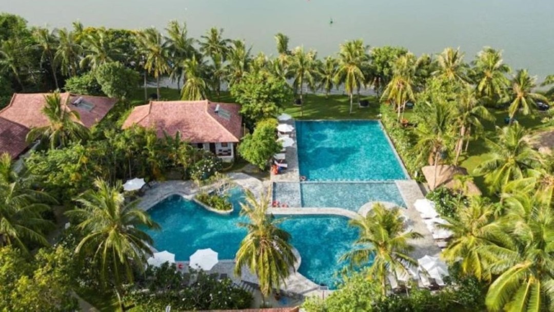Hotel in Hoi An during our group tour of Vietnam