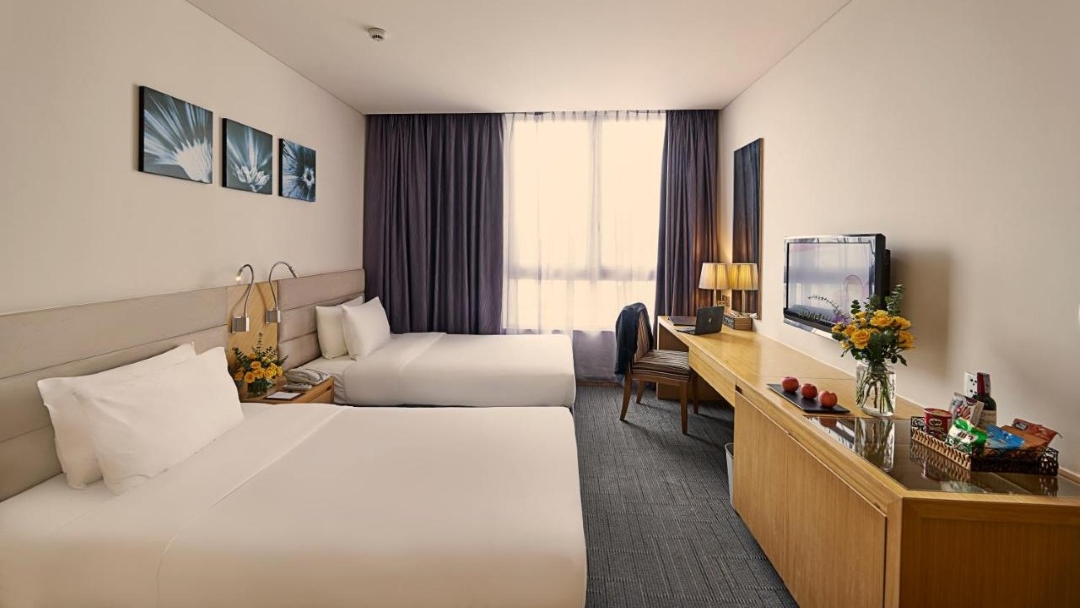 Hotel in Ho Chi Minh City during our group tour of Vietnam