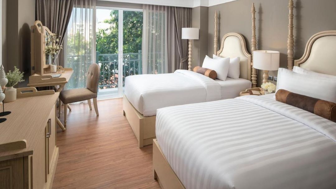 Staying at Casa Vimaya, Bangkok during tour of Thailand