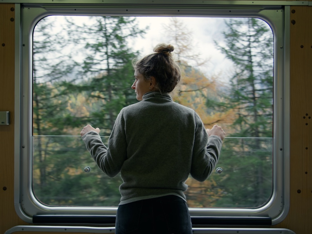 Scenic train ride to Vienna 
