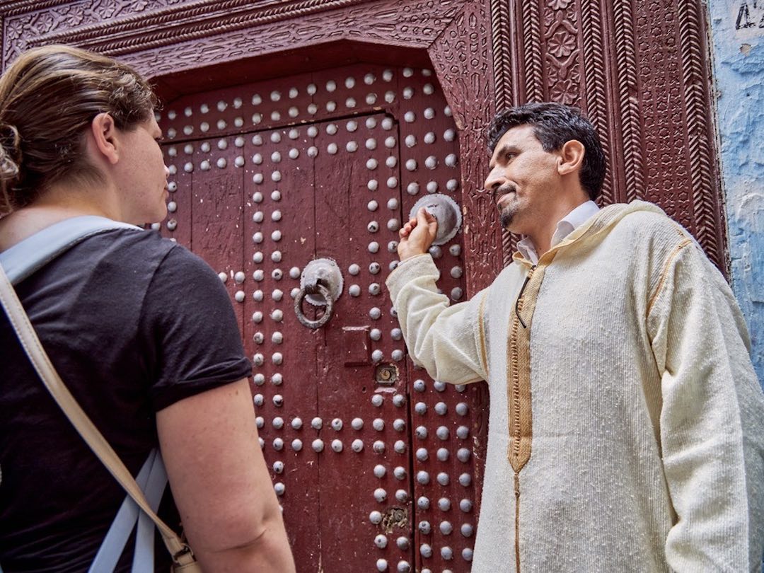 Our tour guide, Mustapha, in Morocco with Other Way Round Travel