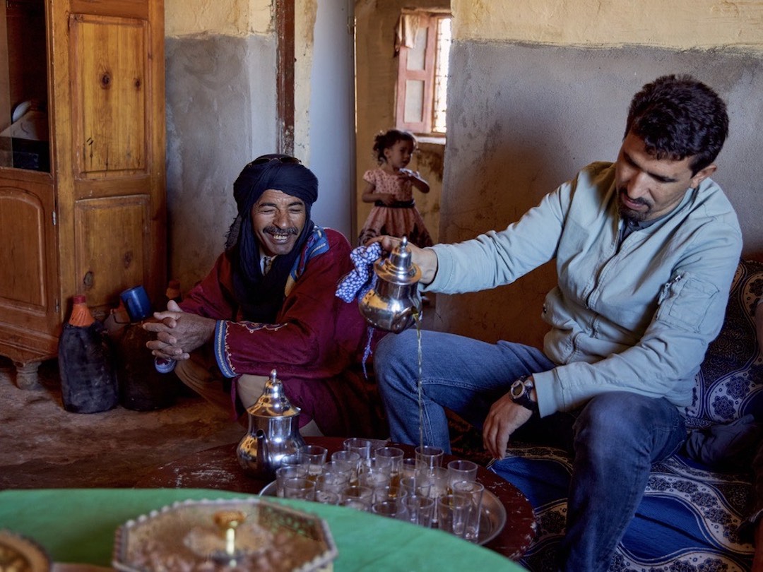 Drinking tea in Morocco with Other Way Round Travel