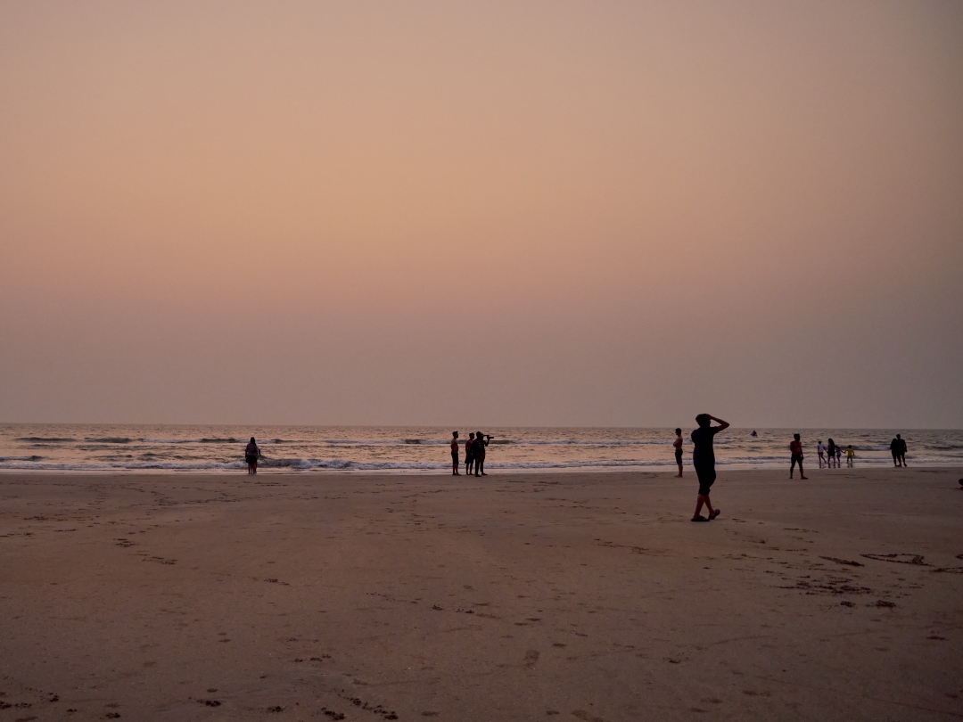 Sunset by the beach in Goa India
