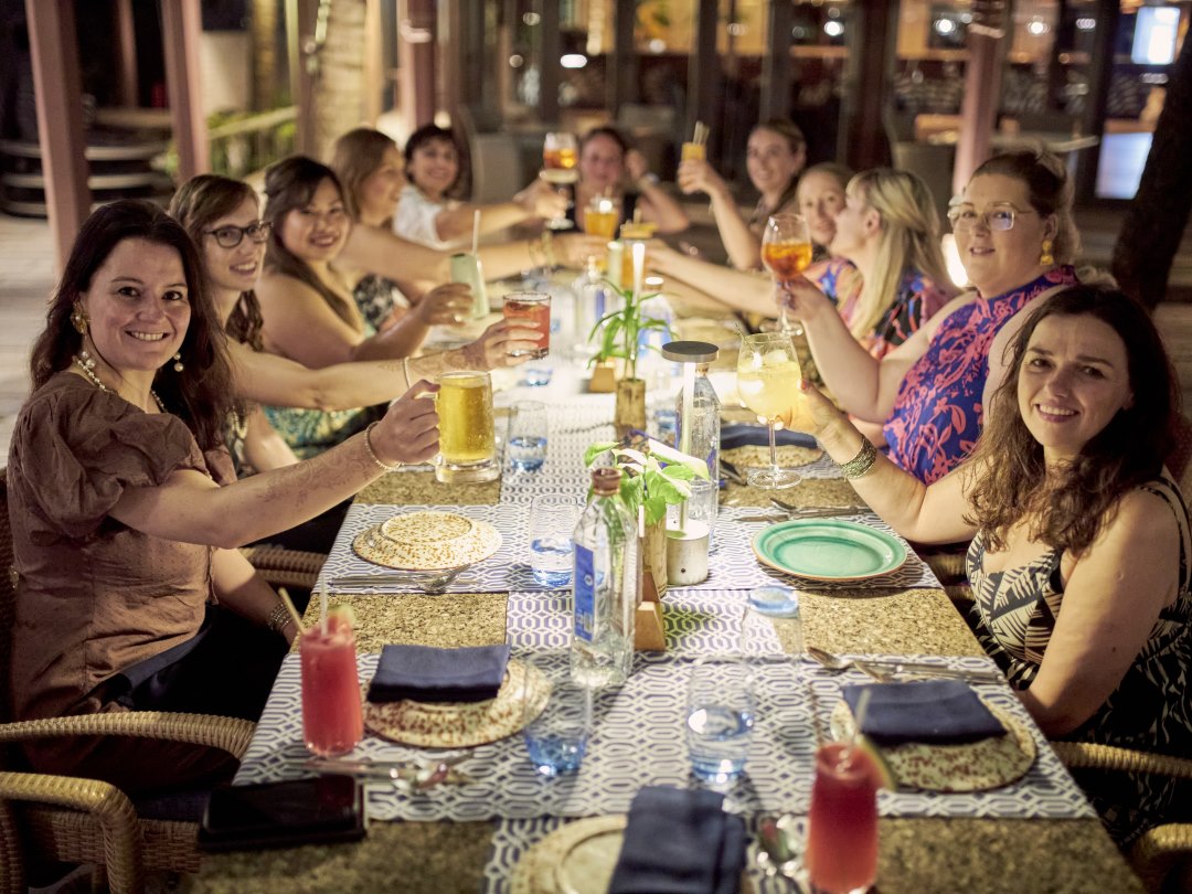 Farewell dinner in Goa India