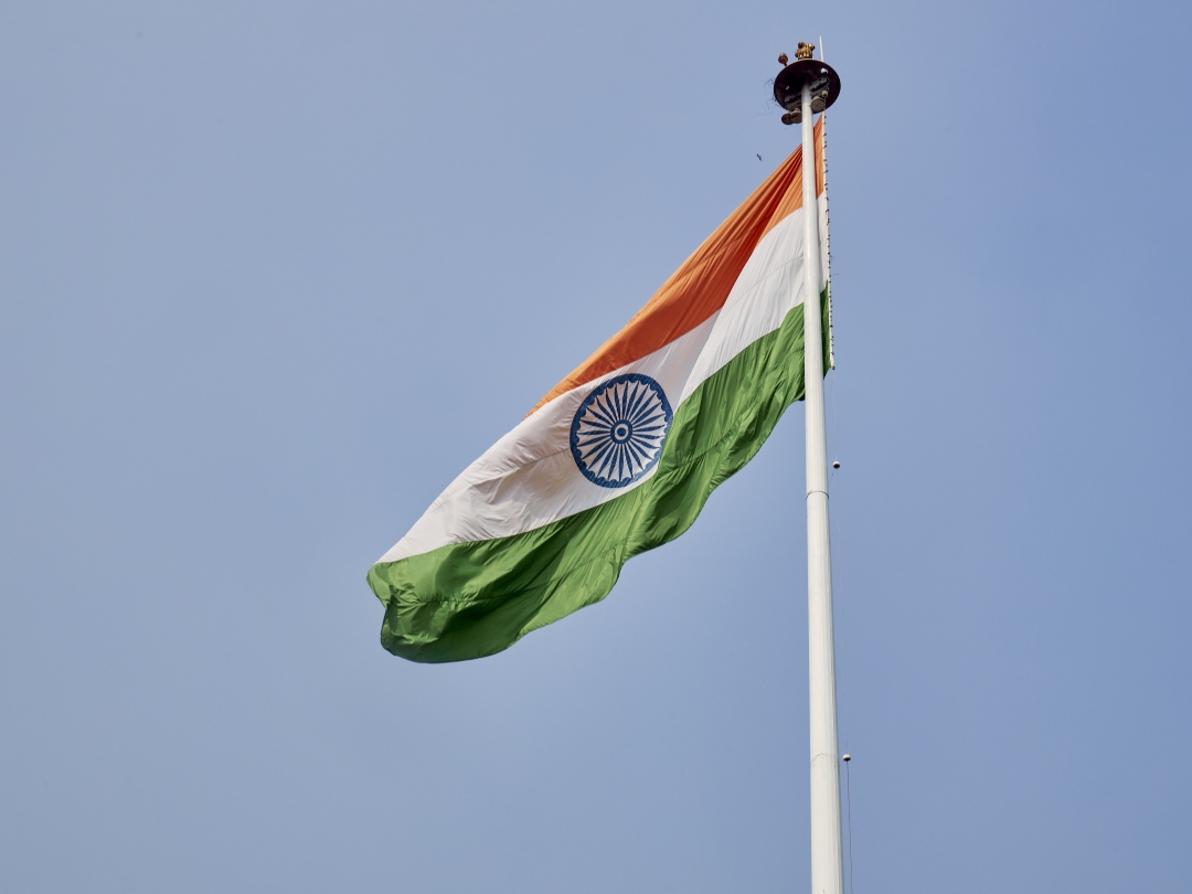 India Flag in New Delhi