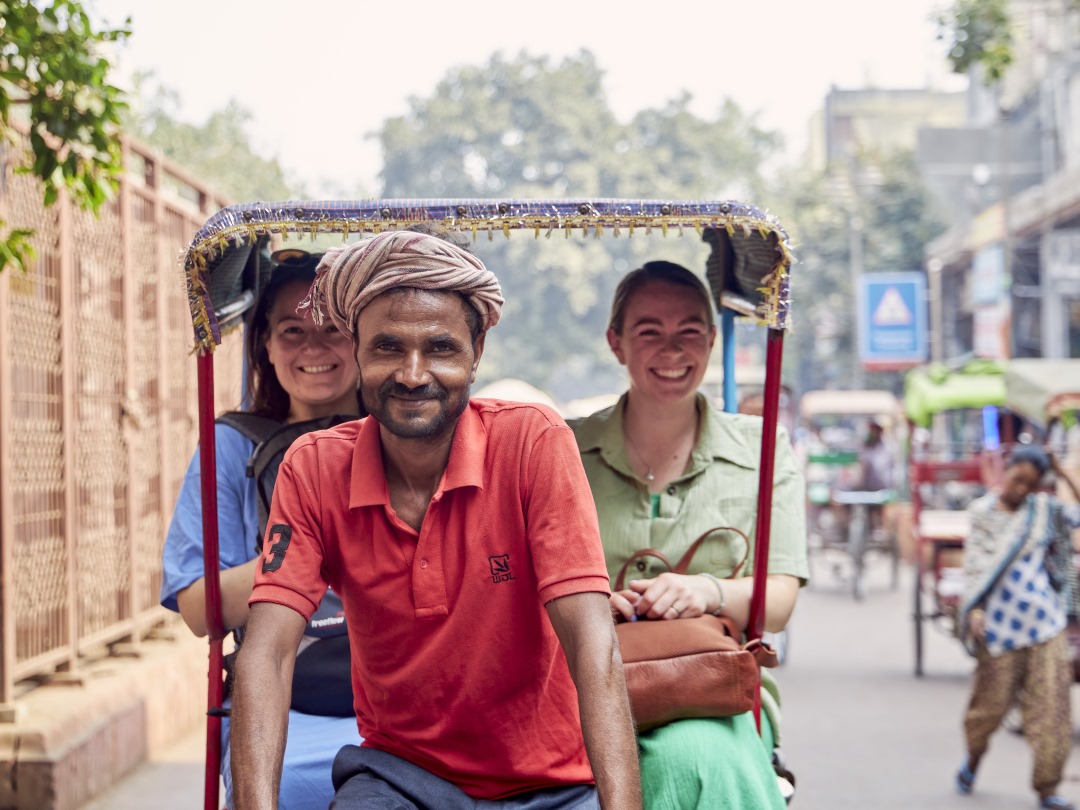 Spice market in Delhi during an India Group Tour