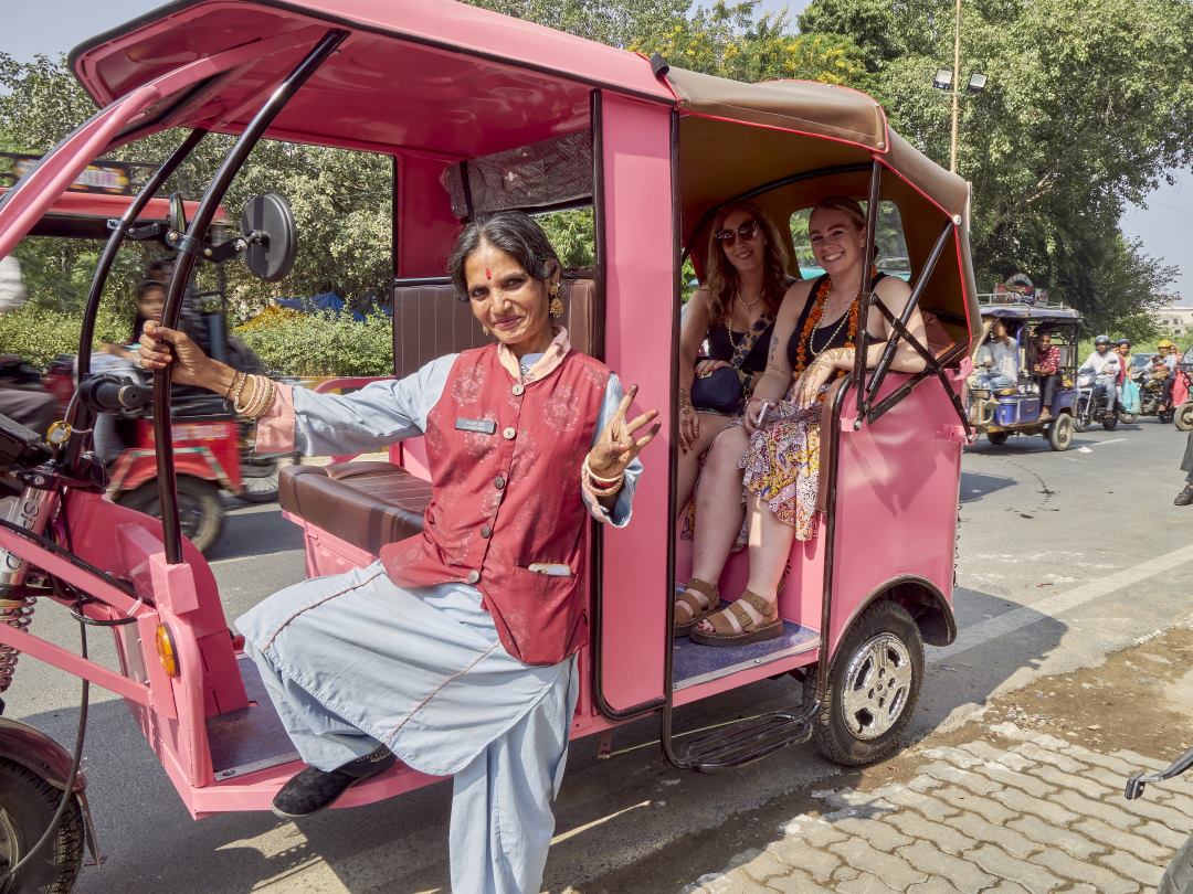 Richshaw food crawl in the pink city of Jaipur