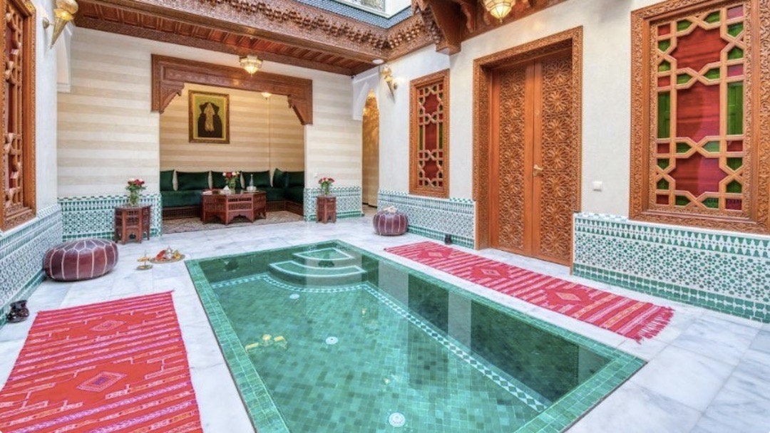 Staying in Riad Diamond, Marrakech during our Morocco group tour