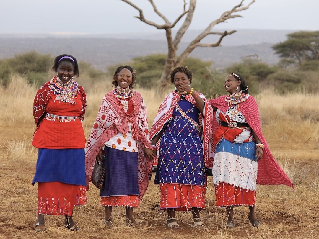Maasai Mara in traditional clothing during the Kenya and Tanzania group tour