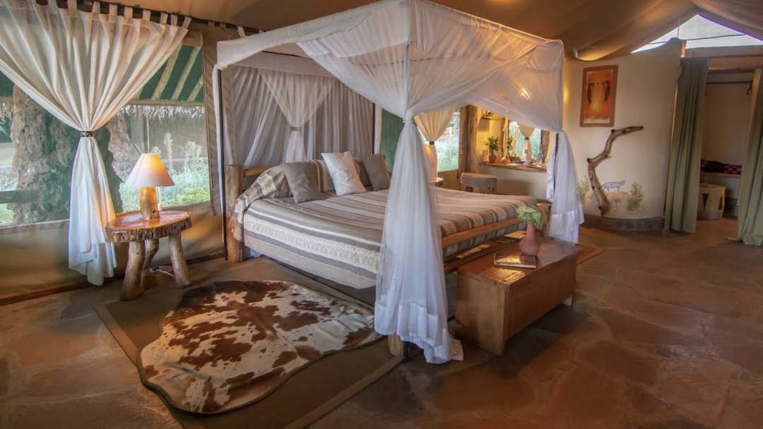 Staying at Kibo Safari Camp during the Kenya & Tanzania group tour