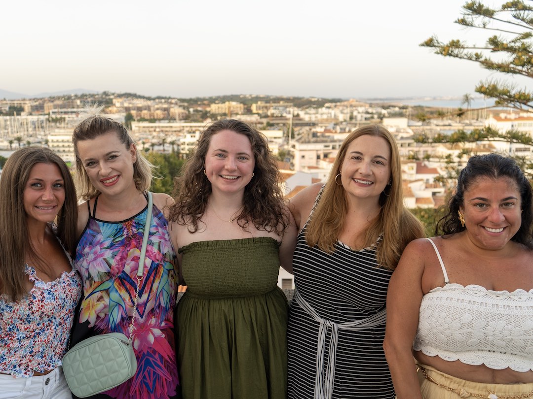 Girl group photo in Lagos on the Other Way Round Travel trip