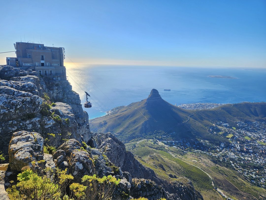 The Table Mountain during the South Africa & Victoria Falls trip with Other Way Round Travel