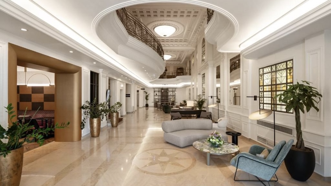 Staying in Mövenpick Hotel, Budapest during our group tour of Central Europe
