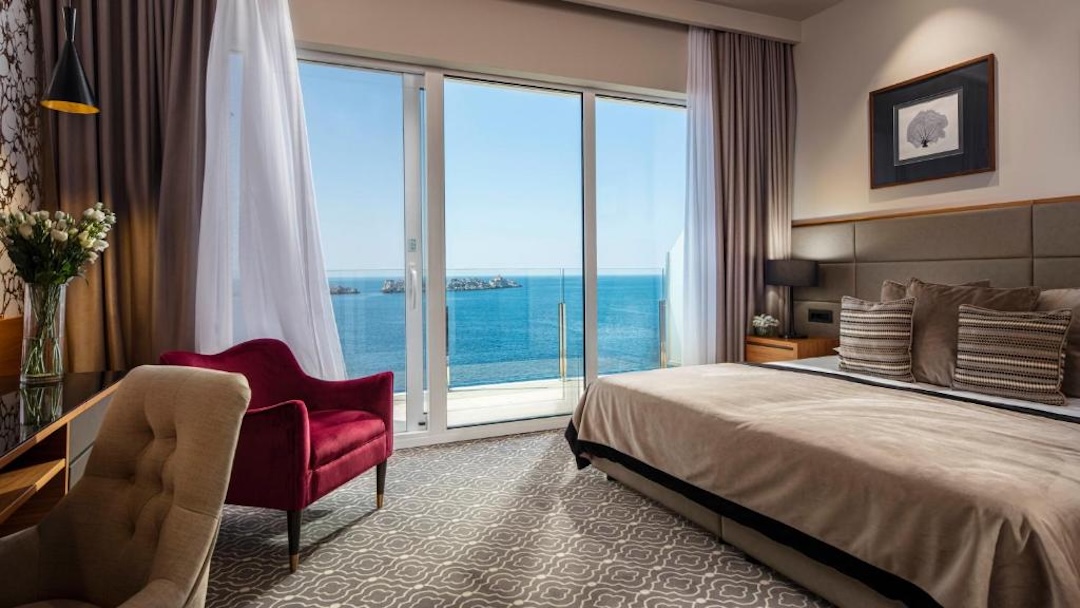 Staying in Royal Ariston Hotel, Dubrovnik during our group tour of Croatia