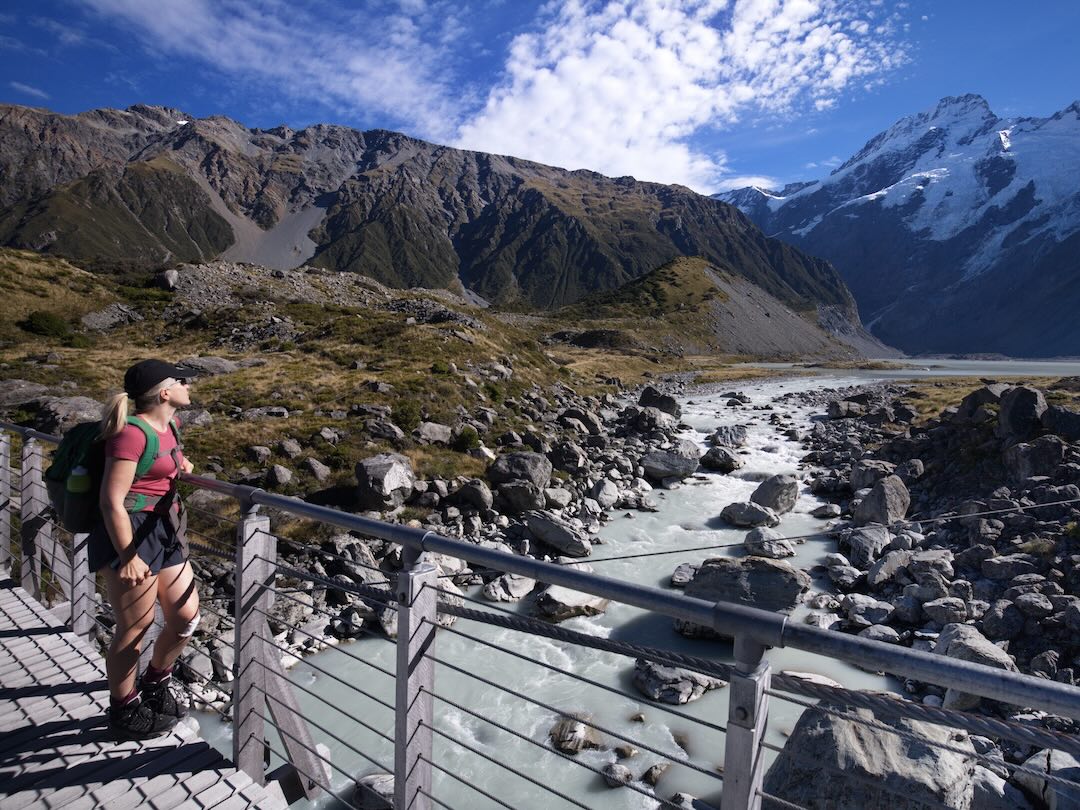 Hiking during the New Zealand group tour with Other Way Round Travel