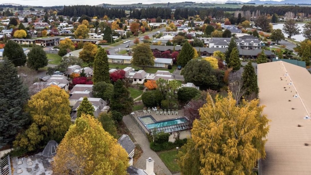 Staying at Distinction Te Anau Hotel & Villas, Te Anau, during the New Zealand group tour with Other Way Round Travel