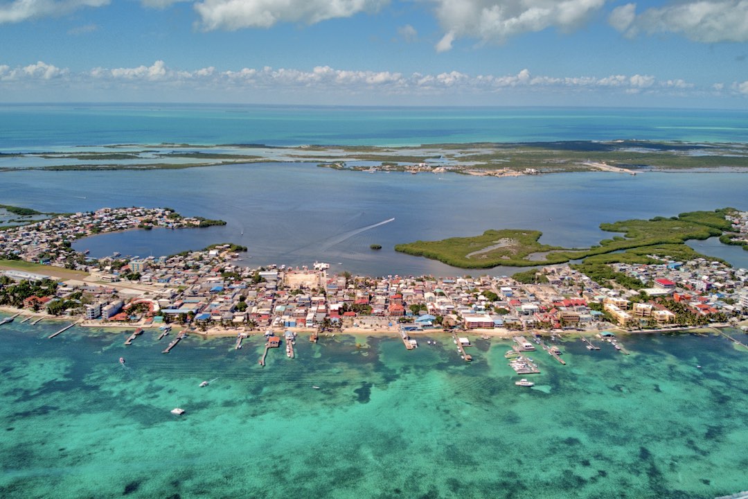 Belize waters during the Guatemala & Belize  group tour with Other Way Round Travel