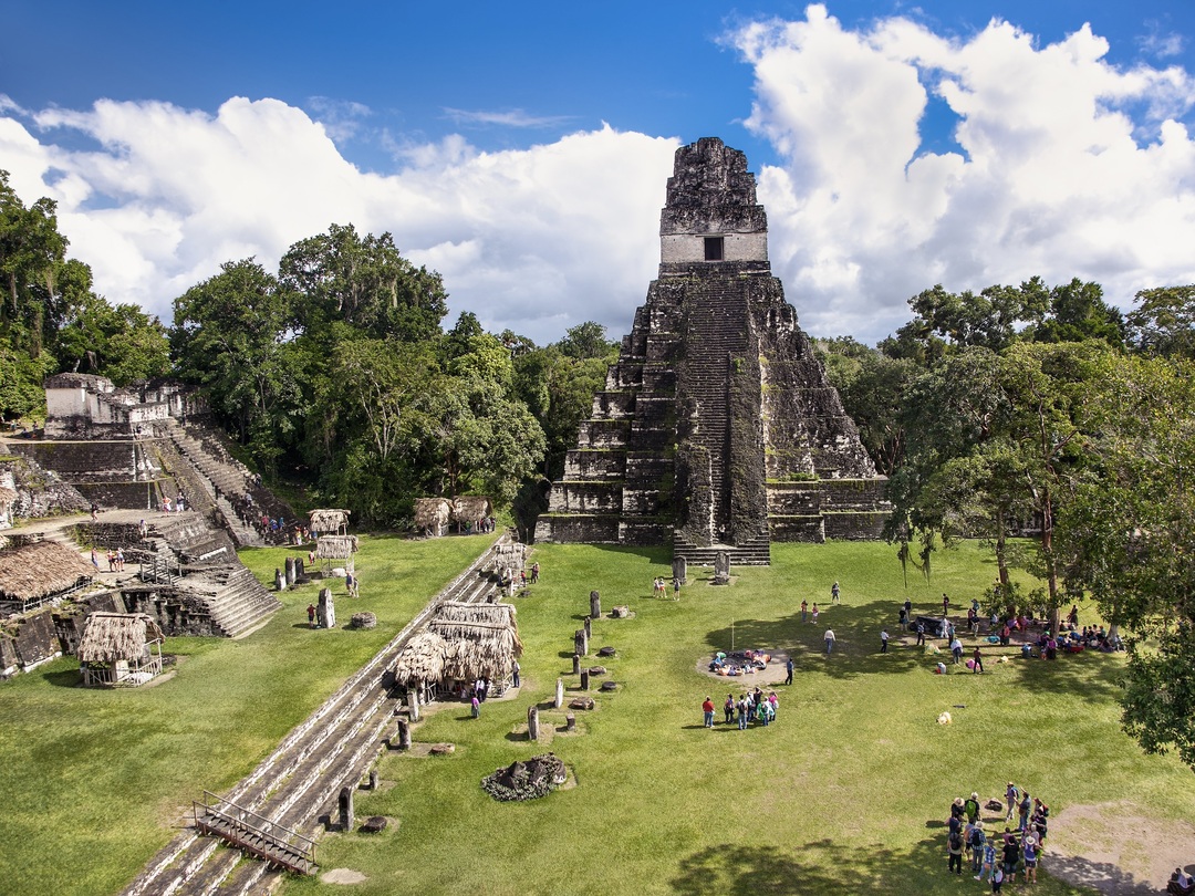Visiting the archaeological site Tikal during the Guatemala & Belize group tour with Other Way Round Travel