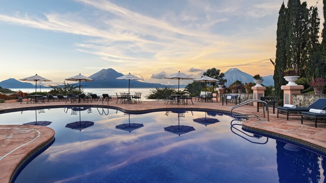 Staying at Hotel Atitlan, Lake Atitlan during the Guatemala & Belize group tour with Other Way Round Travel