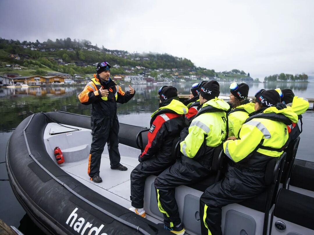 RIB boat ride in Norway during the Other Way Round Travel group tour of Scandinavia