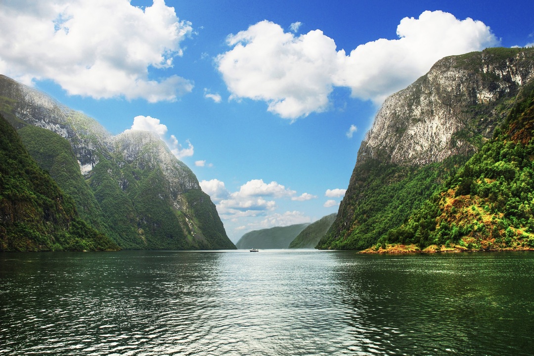 The Hardangerfjord, the fifth longest fjord in the world, and the second longest fjord in Norway, during the Other Way Round Travel group tour of Scandinavia