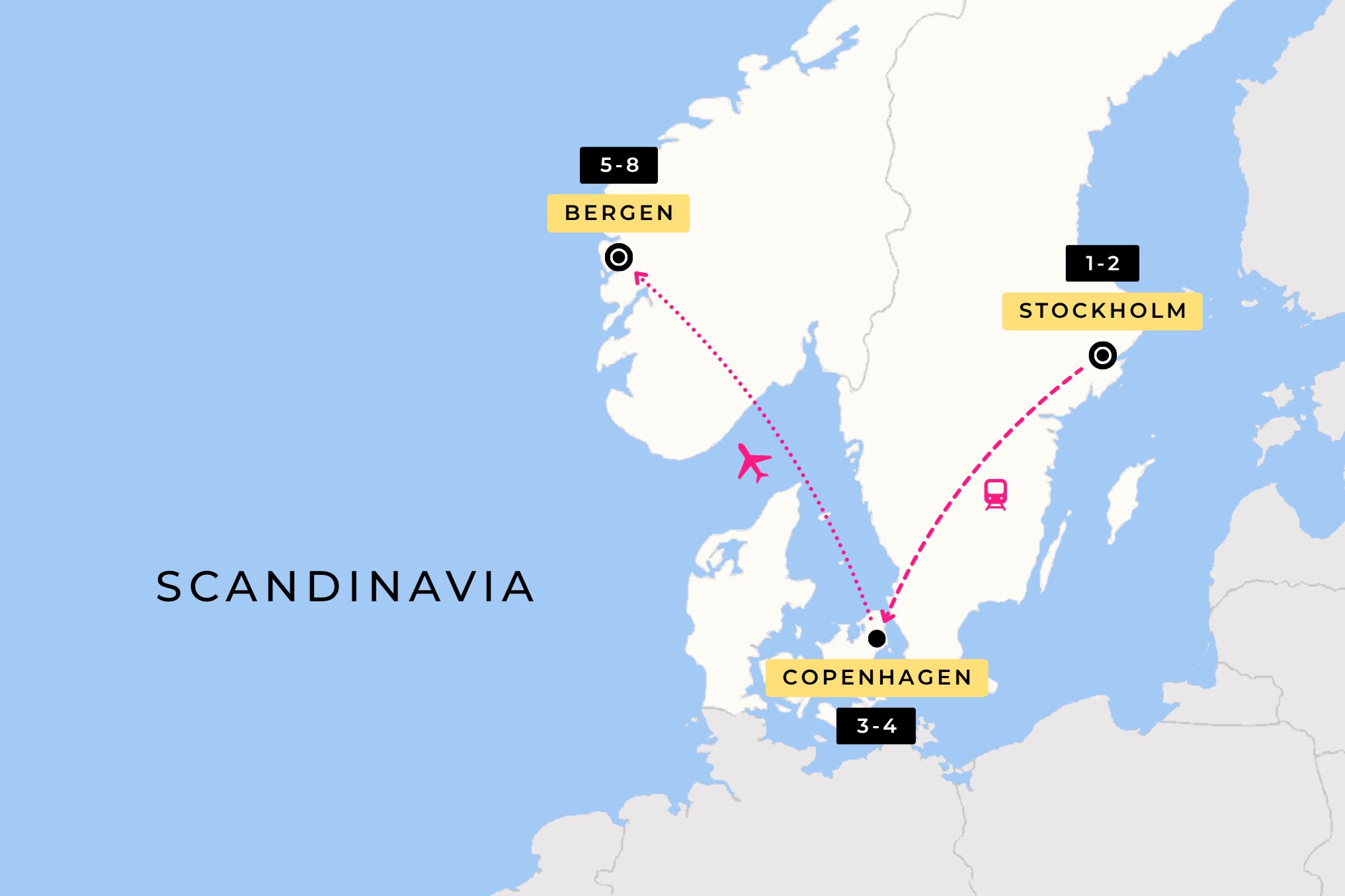 image showing the other way round travel route during their 12 day tour of peru