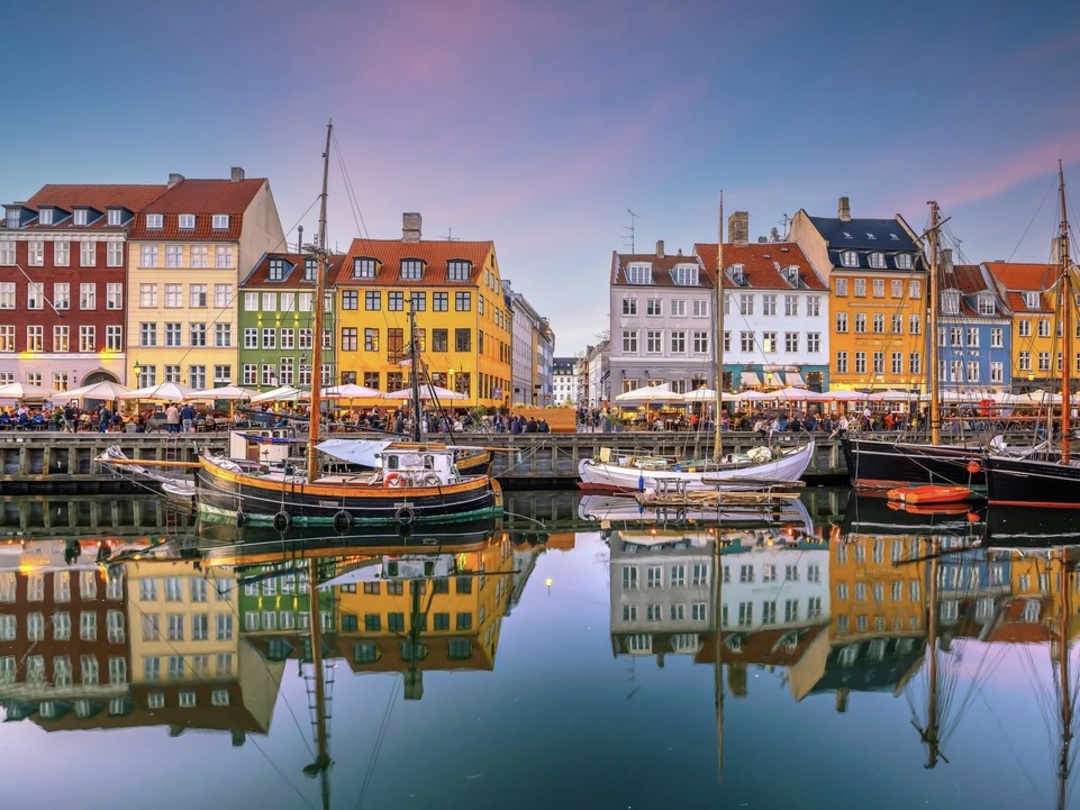 A view of Nyhavn, Copenhagen during the Other Way Round Travel group tour of Scandinavia